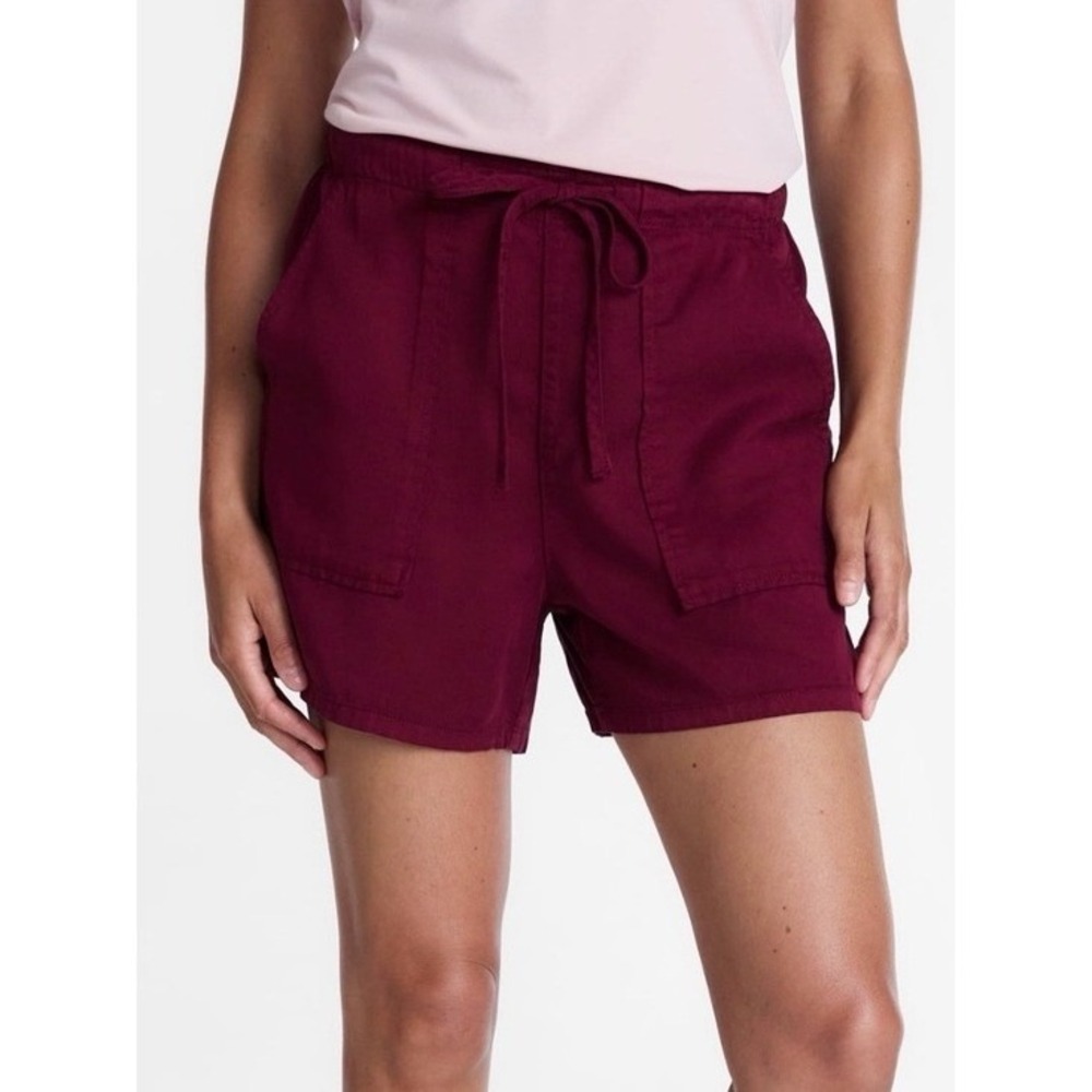 Time and Tru Soft Utility Shorts Rich Burgundy Women's Small